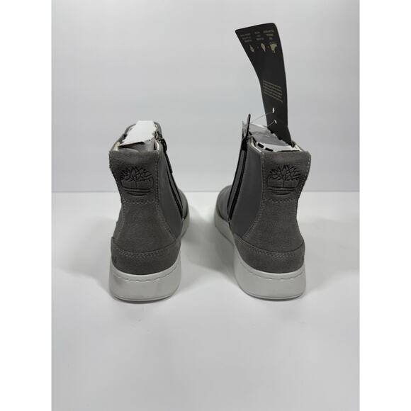 Timberland Atlanta Green Chelsea Grey Full Grain Boot Women's Size 6.5 Leather - Picture 3 of 8